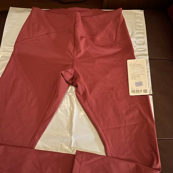 Lululemon Align HR Pant 25" *Pockets NWT Size 12 Mulled Wine MLWI Nulu High Rise - Picture 2 of 5